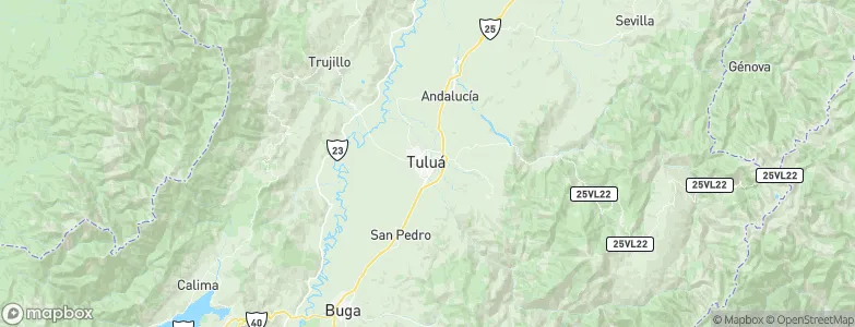Tuluá, Colombia Map