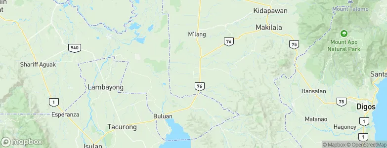 Tulunan, Philippines Map