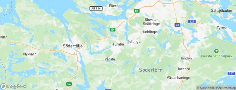 Tumba, Sweden Map