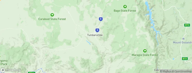 Tumbarumba, Australia Map