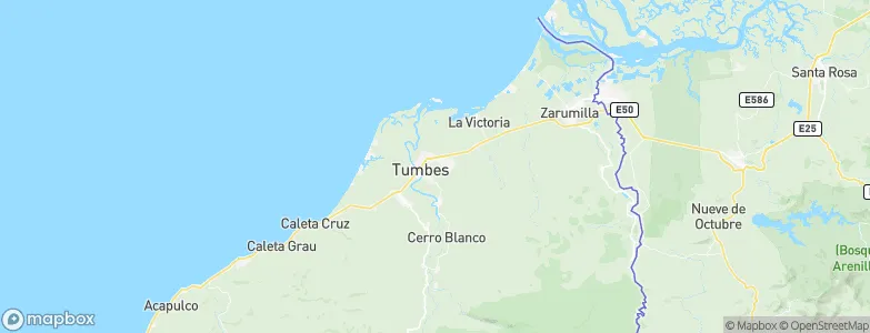 Tumbes, Peru Map