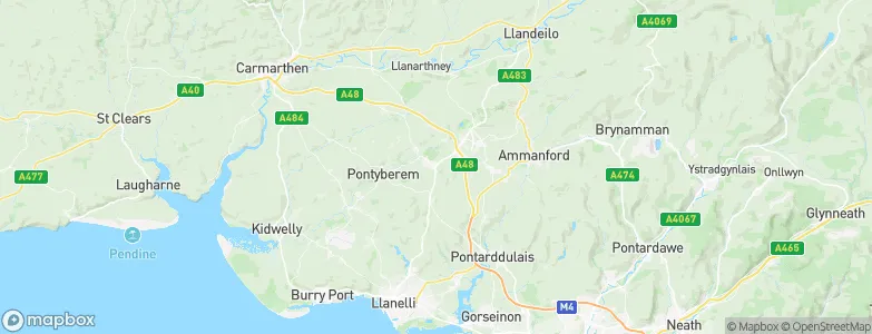 Tumble, United Kingdom Map