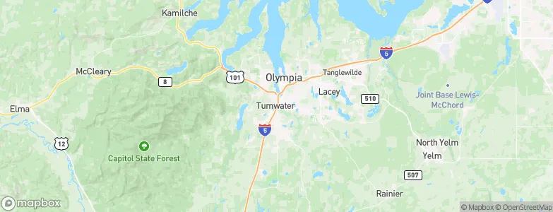 Tumwater, United States Map