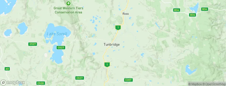 Tunbridge, Australia Map