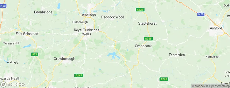 Tunbridge Wells District, United Kingdom Map