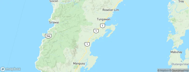 Tungawan, Philippines Map