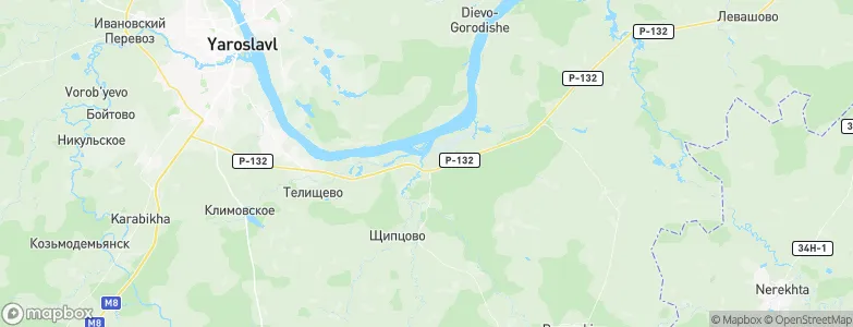 Tunoshna, Russia Map