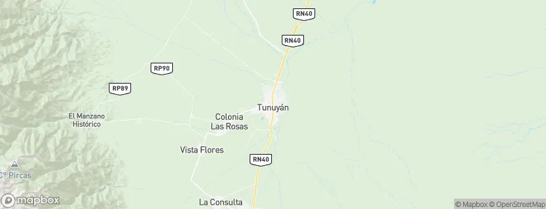 Tunuyán, Argentina Map