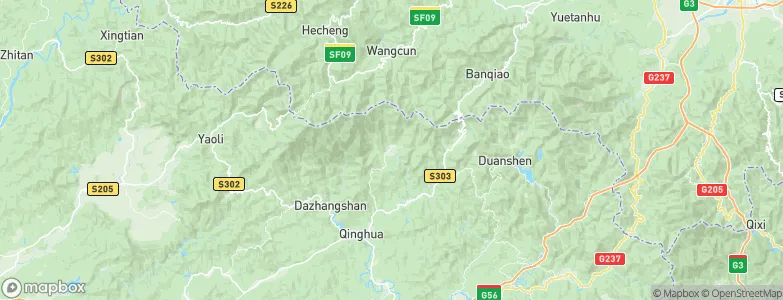 Tuochuan, China Map