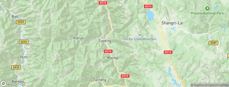 Tuoding, China Map