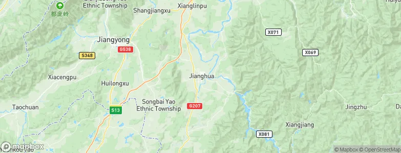 Tuojiang, China Map
