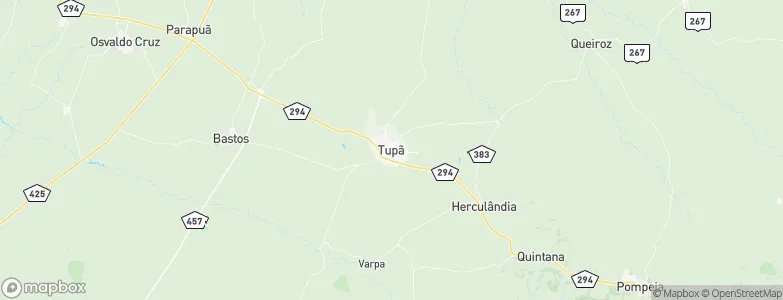 Tupã, Brazil Map
