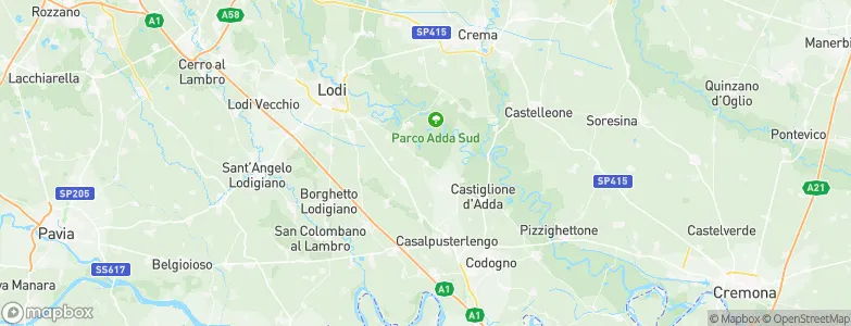 Turano Lodigiano, Italy Map