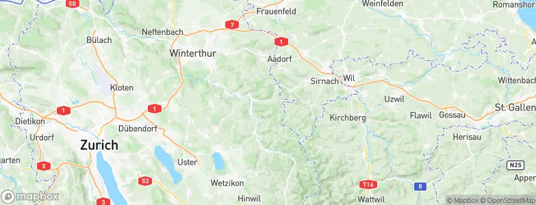 Turbenthal, Switzerland Map