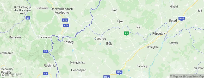 Turbina, Hungary Map