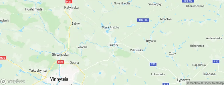 Turbiv, Ukraine Map
