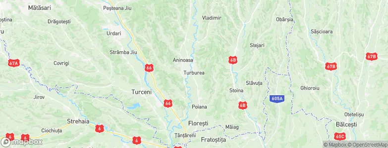 Turburea, Romania Map