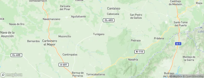 Turégano, Spain Map