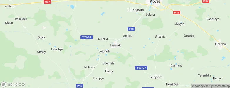 Turiys’k, Ukraine Map