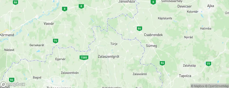 Türje, Hungary Map