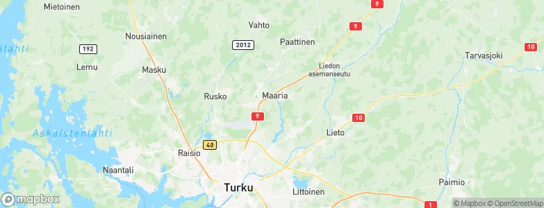 Turku, Finland Map