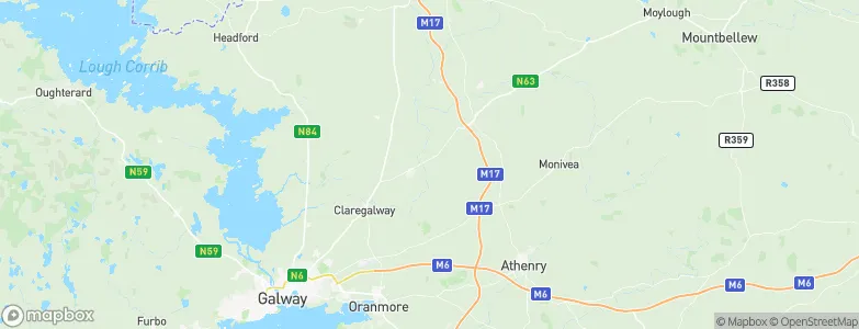 Turloughmore, Ireland Map
