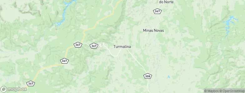 Turmalina, Brazil Map