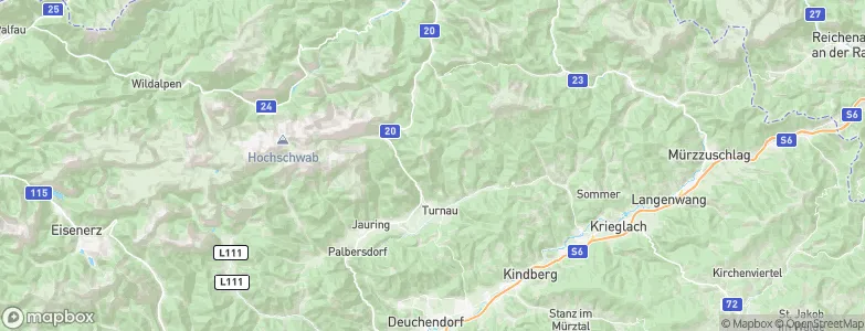 Turnau, Austria Map