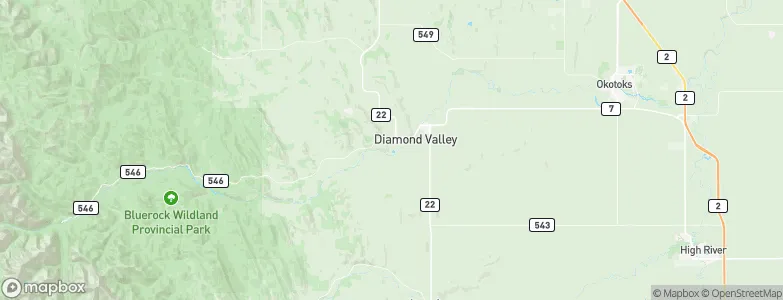 Turner Valley, Canada Map