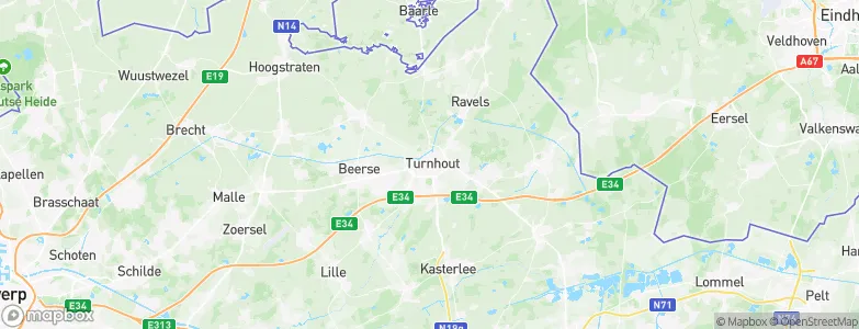Turnhout, Belgium Map