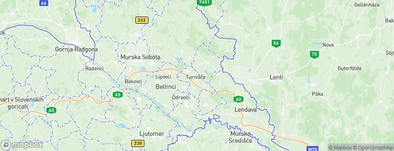 Turnišče, Slovenia Map