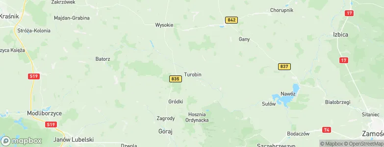 Turobin, Poland Map