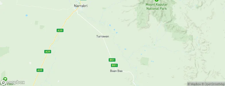 Turrawan, Australia Map