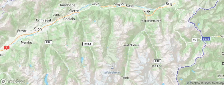 Turtmann, Switzerland Map