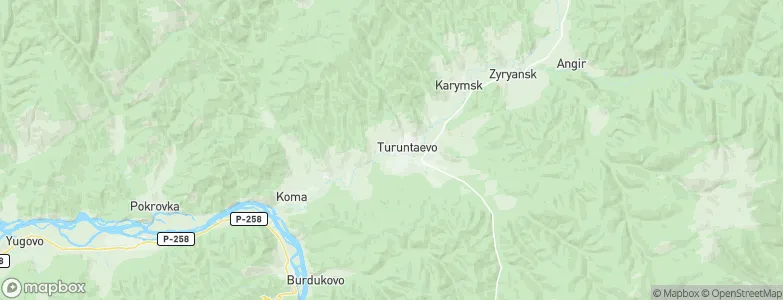 Turuntayevo, Russia Map