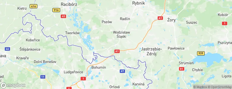 Turza Śląska, Poland Map