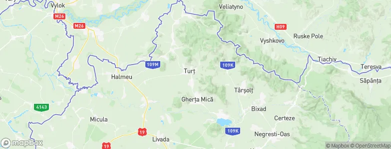 Turţ, Romania Map