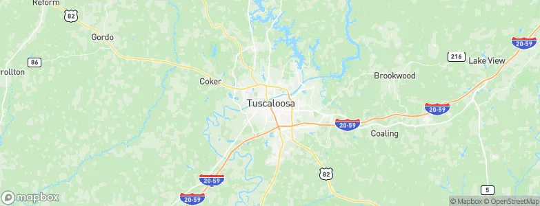 Tuscaloosa, United States Map