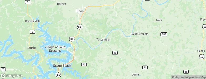 Tuscumbia, United States Map