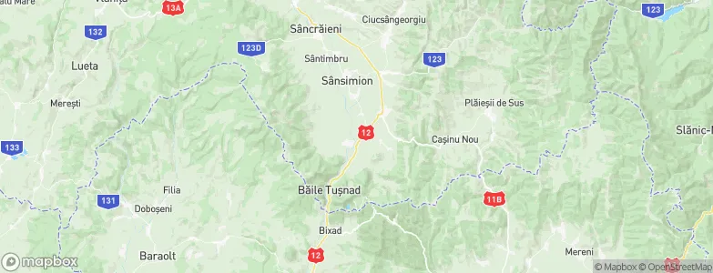 Tuşnad, Romania Map