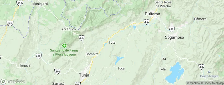 Tuta, Colombia Map