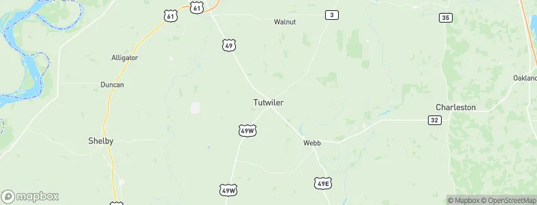 Tutwiler, United States Map