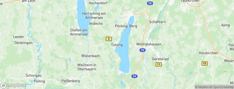 Tutzing, Germany Map