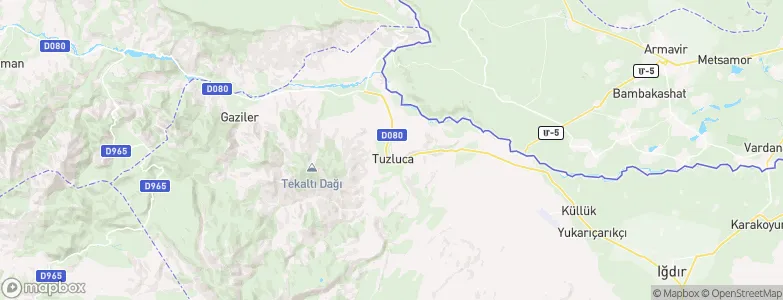 Tuzluca, Turkey Map