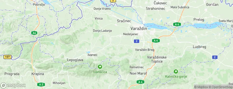 Tužno, Croatia Map