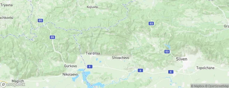 Tvarditsa, Bulgaria Map