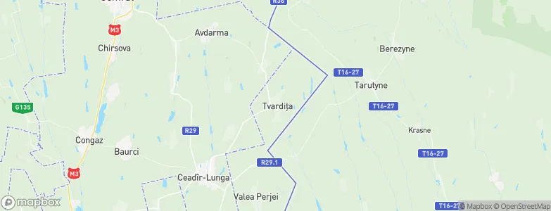 Tvardița, Moldova Map