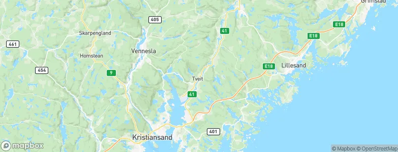 Tveit, Norway Map