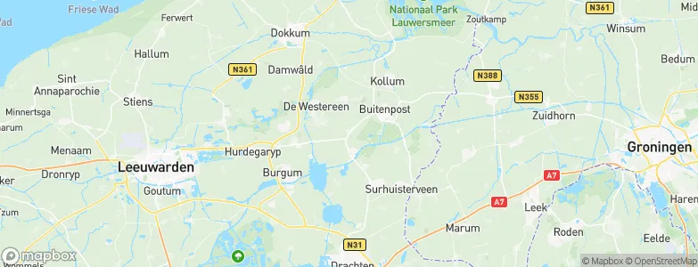 Twijzel, Netherlands Map