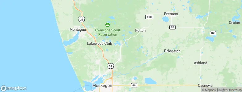 Twin Lake, United States Map